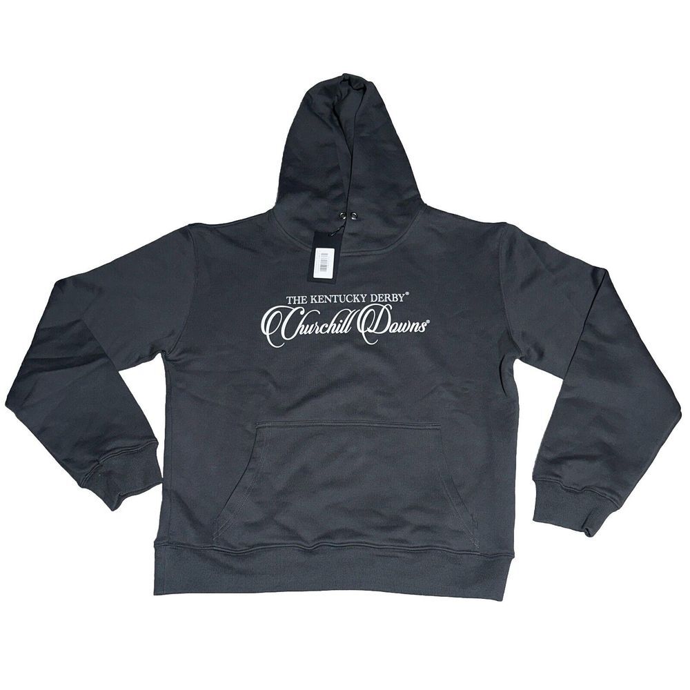 Homme‎ Femme Mens Size Small Hoodie Sweatshirt Dark Gray Kentucky Derby Rare NEW